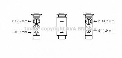 AVA QUALITY COOLING ol1461 -  Расширительный клапан, кондиционер